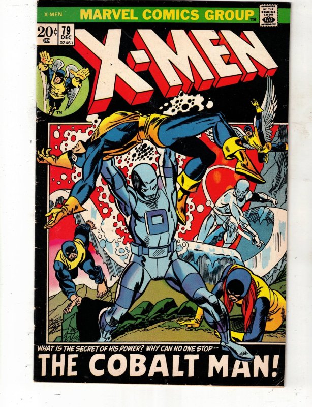 The X-Men #79 (1972) Cobalt Man! PRICE DROP! VF+ Sharp Black Cover beauty wow!
