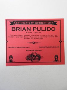 Lady Death Judgement War #1 Fetish Edition VF/NM Condition! Signed W/ COA!