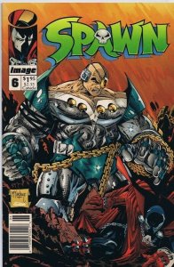 Spawn #6 ORIGINAL Vintage 1992 Image Comics 1st Overtkill