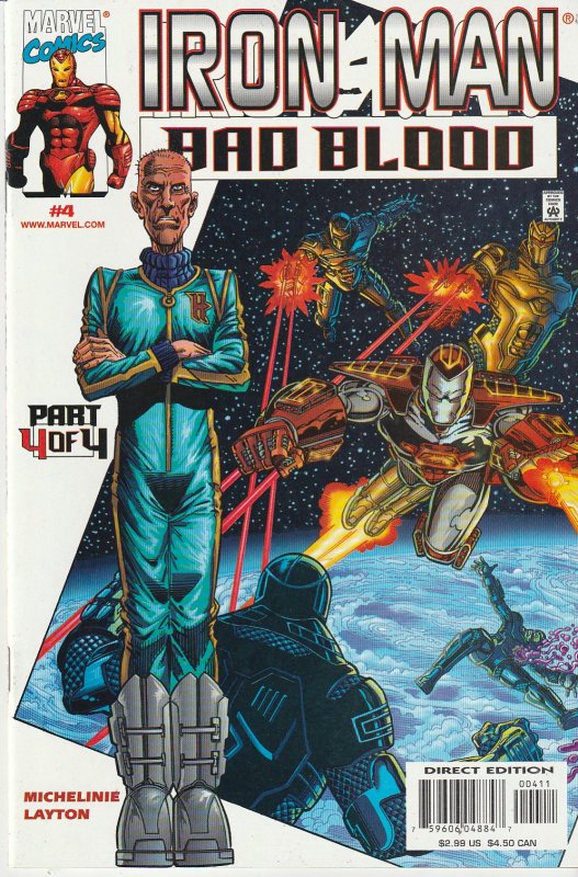 Iron Man – Bad Blood # 1,2,3,4  Justin Hammer's Revenge !!!!