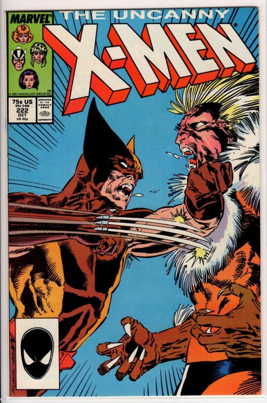 The Uncanny X-Men #222 Direct Edition (1987) 9.2 NM-