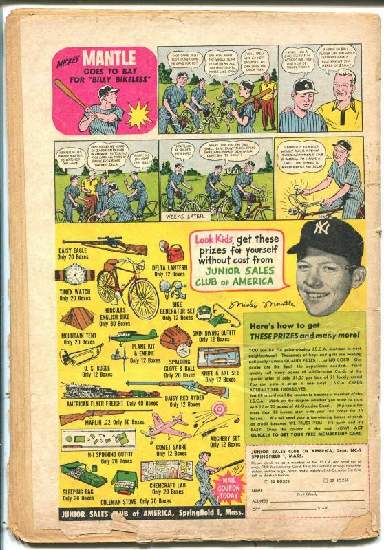 Superboy #55 1957-DC-spanking cover-Pa Kent-FR