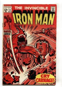 IRON MAN #13 Marvel comic book NICK FURY-1969