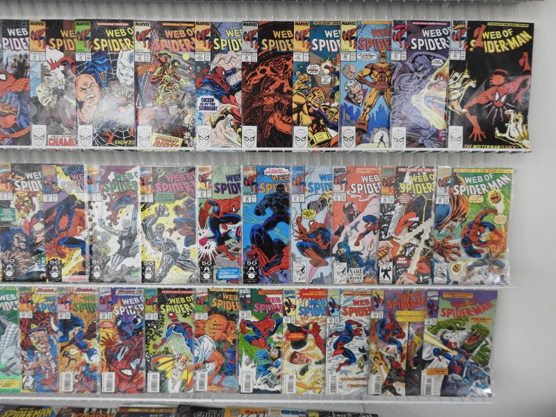 Complete Set Web of Spider-Man #1-129 + Annuals #1-10!! Avg FN/VF Condition!