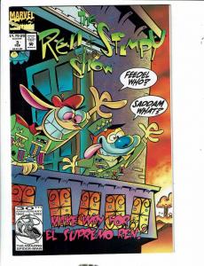 Lot Of 7 Marvel Comic Books Reed Richards 1 2 3 + Ren & Stimpy # 1 2 3 4 CR62