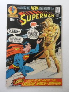 Superman #238 (1971) VG+ Condition cover detached top staple