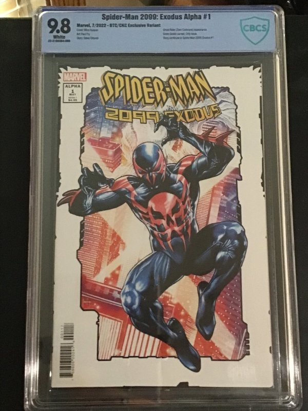 Spider-Man 2099: Exodus Alpha #1 CBCS 9.8 Suayan Cvr B