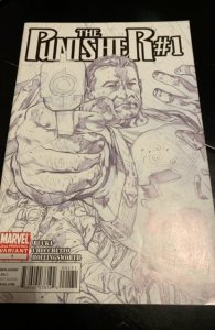 The Punisher #1 2nd Printing Variant - Bryan Hitch Sketch Cover (2011)