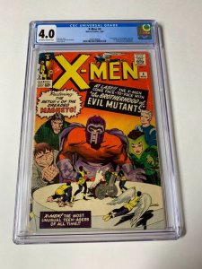 X-men 4 Cgc 4.0 Ow/w Pages 1st Scarlet Witch Quicksilver Marvel Silver Age