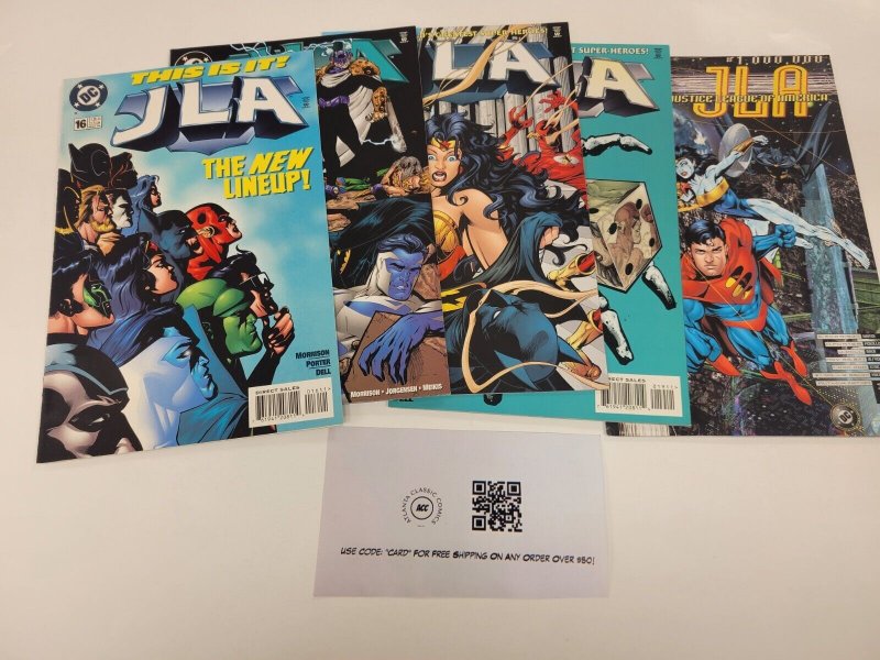 5 DC Comics Books JLA # 16 17 18 19 1000000 72 TJ1