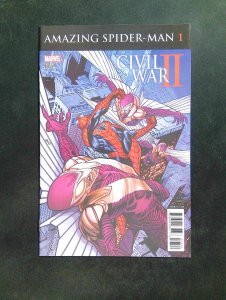 Civil War II Amazing Spider-Man #1B  MARVEL Comics 2016 NM  Land Variant