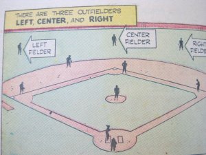 1961 Finer Points of Baseball For Everyone How to Play The Outfield Comic Book