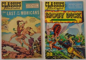 *Classics Illustrated #1, 3-5, 8-9 (6 Books) Guide = $82 