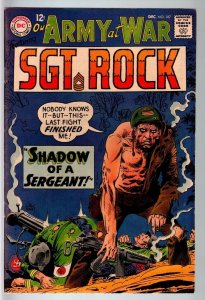 OUR ARMY AT WAR #187 1967-DC WAR COMIC-SGT. ROCK-VF- FN