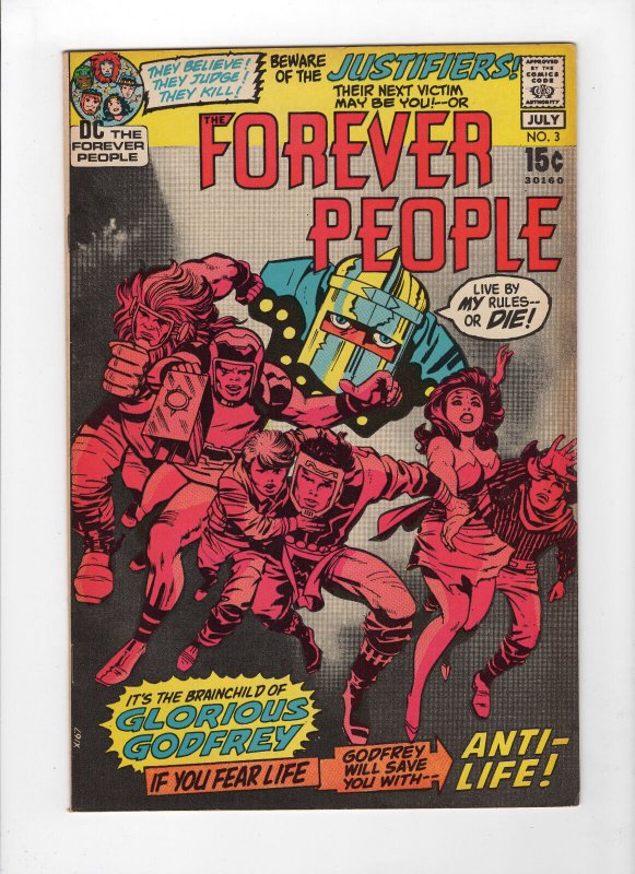 The Forever People #3 (Jun-Jul 1971, DC) - Very Fine