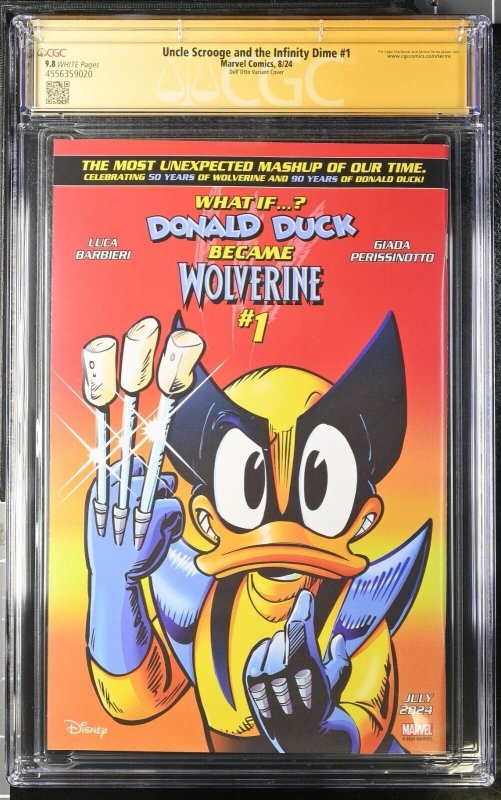 Uncle Scrooge And Infinity Dime  (2024) # 1 (CGC9.8) | Signed Gabriele Dell'otto