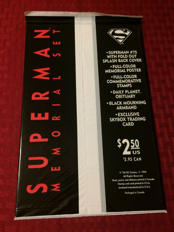 Superman #75 BLack BAg Still Sealed NM (1992) DC Comics Collectors Edition
