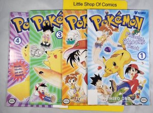 Pokemon Pikachu Shocks Back #1, #2, #3, #4 Set 1-4 1999 Viz Comics