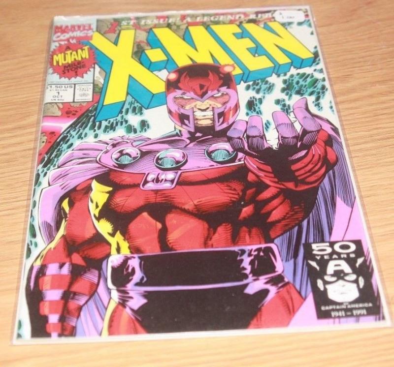 X Men comic  # 1 (Oct 1991, Marvel)  magneto cover 
