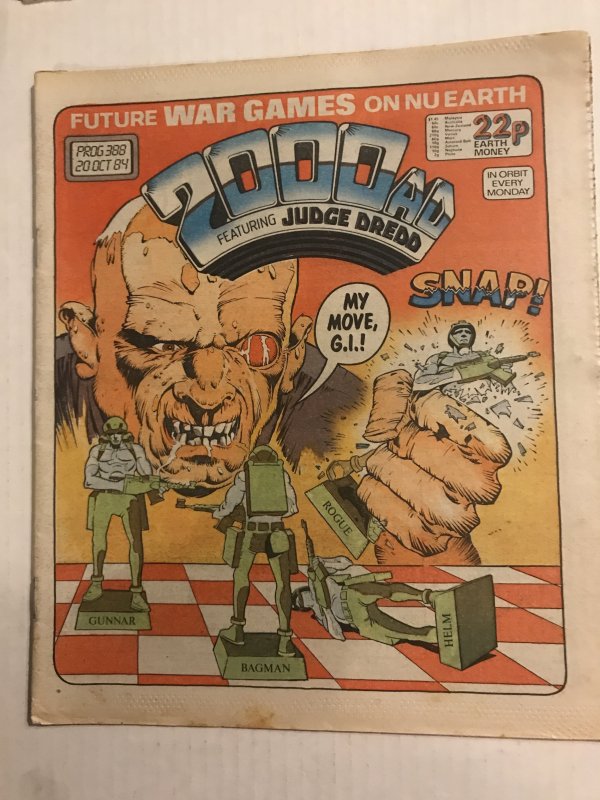 2000 AD Prog #388 : British Weekly IPC Comic Magazine 10/20/84 VF; Judge Dredd