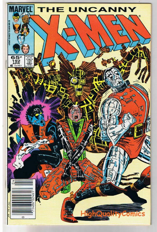 X-MEN #192, Wolverine, Chris Claremont, Uncanny, VF