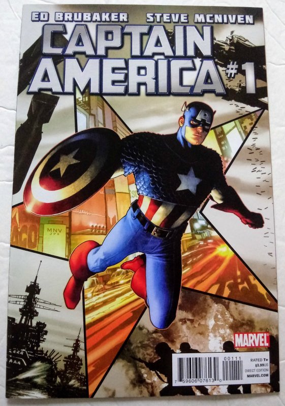 CAPTAIN AMERICA #1 (2011) Ed Brubaker Steve McNiven Marvel Comics ID#MBX2