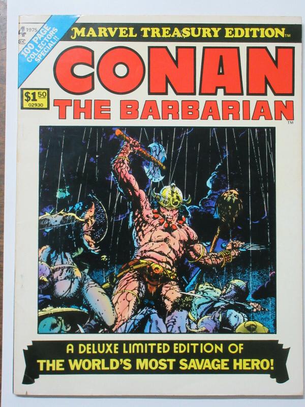 Marvel Treasury Edition Bronze Age Lot of 4 Complete Conan the Barbarian Deluxe!