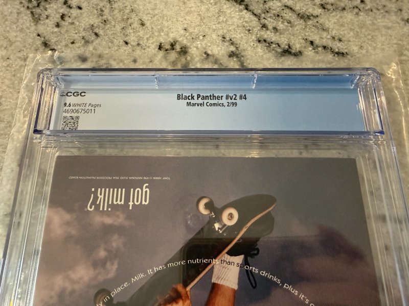 Black Panther # 4 CGC Graded 9.6 Marvel Comic Book 1999 Wakanda Shuri JH24