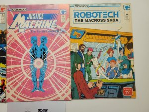 3 Comico Comics #2 23 Justice Machine + #24 Robotech 72 TJ8