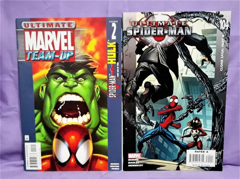 Ultimate SPIDER-MAN Comics Lot of 2 Marvel Team-Up #2 Ultimate #104 Marvel Comic