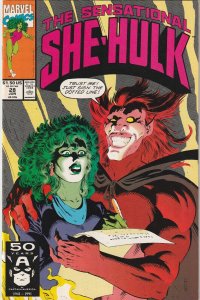 The Sensational She-Hulk # 28 Cover A VF/NM Marvel 1991 Disney+ [H2]