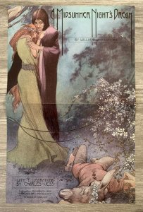 1988 A MIDSUMMER NIGHT'S DREAM 11x17 Promo Poster FVF 7.0 Charles Vess