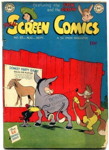 REAL SCREEN COMICS #25 1949-DC-FOX & CROW--PIN THE TAIL VG