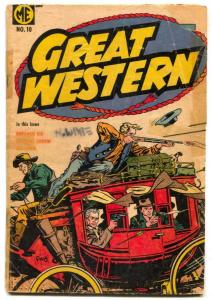 Great Western #10 1954- DURANGO KID- Red Hawk F/G