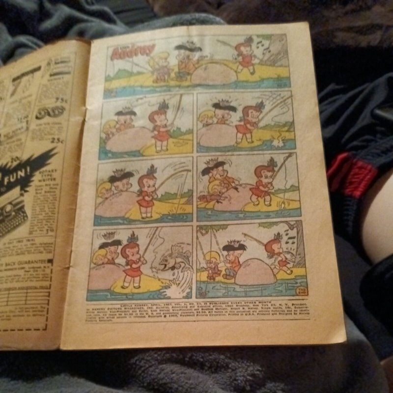 1957 V 1 #53 Little Audrey Comics silver age scarce final issue of Harvey series