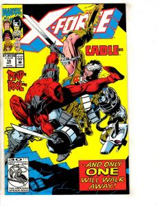 X-Force # 15 NM- Marvel Comic Book X-Men Wolverine Deadpool Domino Cable DB13
