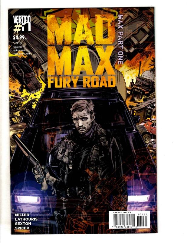 Lot Of 4 Mad Max Fury Road DC Vertigo Comic Books # 1 1 2 1 NM 1st Prints JC9