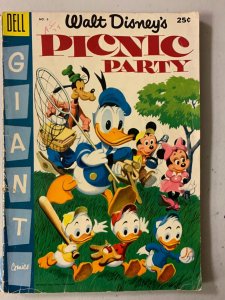 Dell Giant Walt Disney's Picnic Party #6 first issue 3.5 (1955)