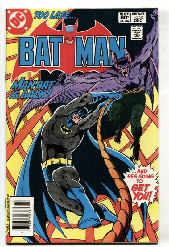 Batman #342 1981-Bronze Age DC comics- Man-bat NM- 