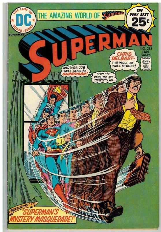 SUPERMAN 283 VG-F   January 1975