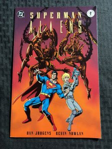 1995 SUPERMAN ALIENS #2 Dan Jurgens SC FVF 7.0 DC & Dark Horse Comics