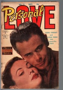 PERSONAL LOVE #11-1951-GENE TIERNEY/GLENN FORD-ALEX TOTH-G/VG G/VG