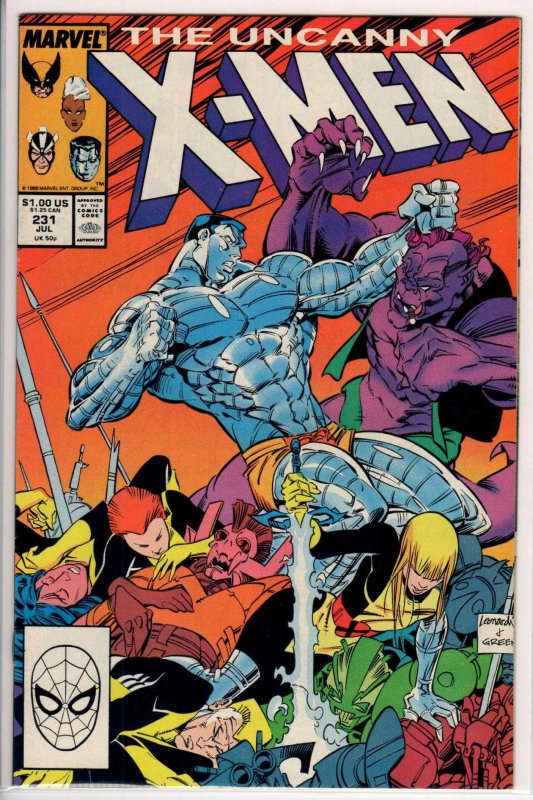 The Uncanny X-Men #231 Direct Edition (1988) 8.5 VF+