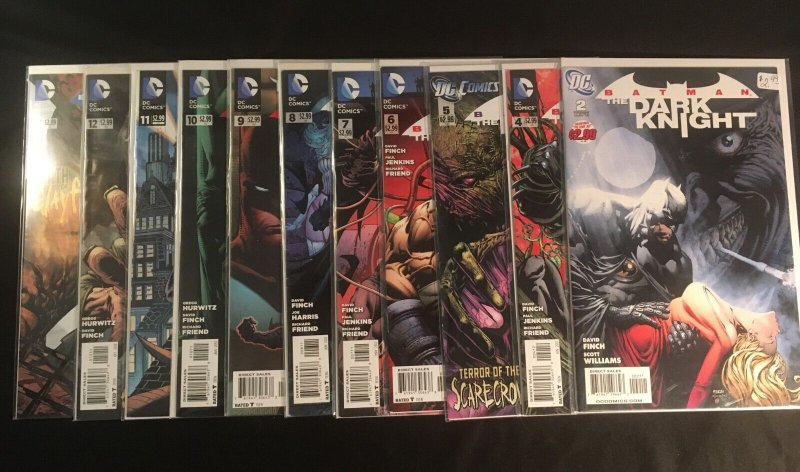 BATMAN: THE DARK KNIGHT #2, 4, 5, 6, 7, 8, 9, 10, 11, 12, 23 VFNM Condition