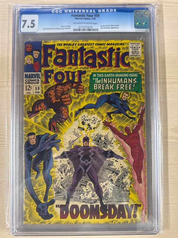 Fantastic Four #59 (1967)  CGC 7.5