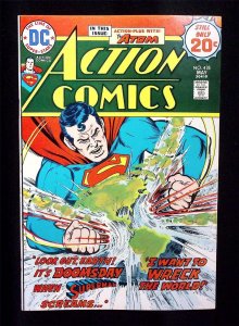 Action Comics #435 DC SUPERMAN It's Doomsday- The Atom-May 1974 CURT SWAN vf/nm