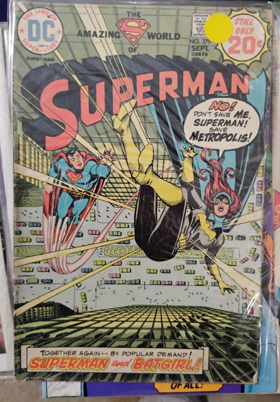 SUPERMAN # 279  1974 DC COMICS  BATGIRL CARY BATES
