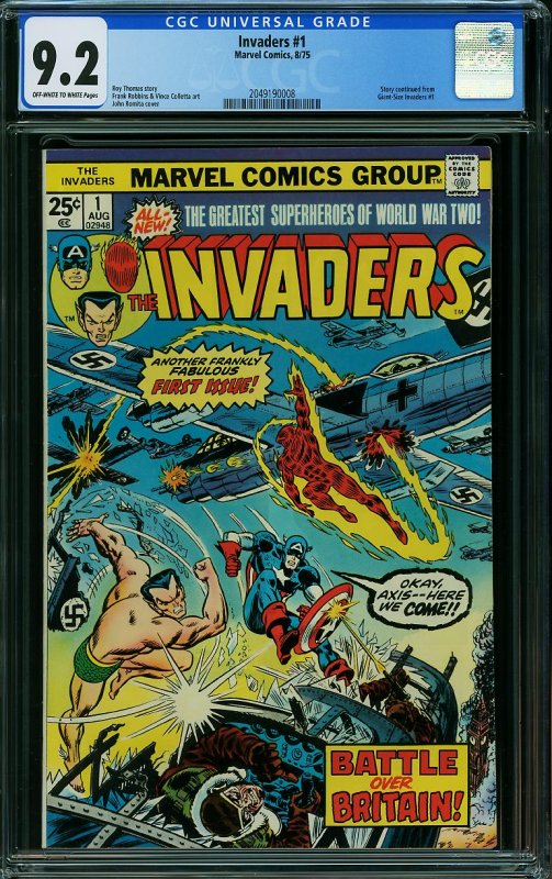 Invaders #1 (Marvel, 1975) CGC 9.2