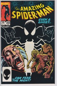 AMAZING SPIDER-MAN #255 (Aug 1984) VF 8.0 off white to white.