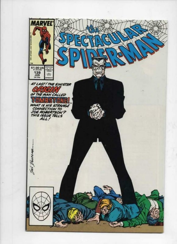 Peter Parker SPECTACULAR SPIDER-MAN #139 VF+, TombStone 1976 1988 more in store 